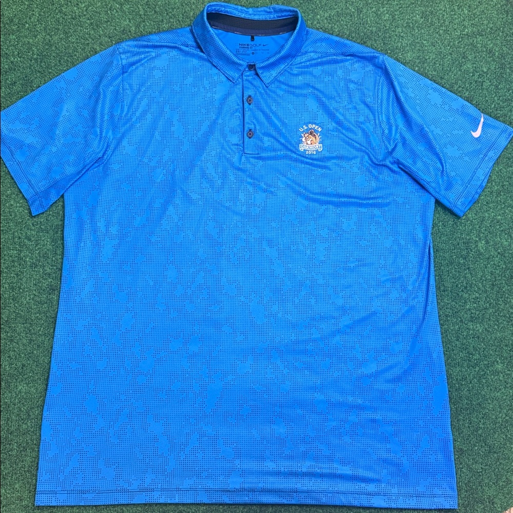 Nike Dri-Fit Golf Polo from 2016 US Open at Oakmont (Royal Blue/ Size XL) - Picture 3 of 5